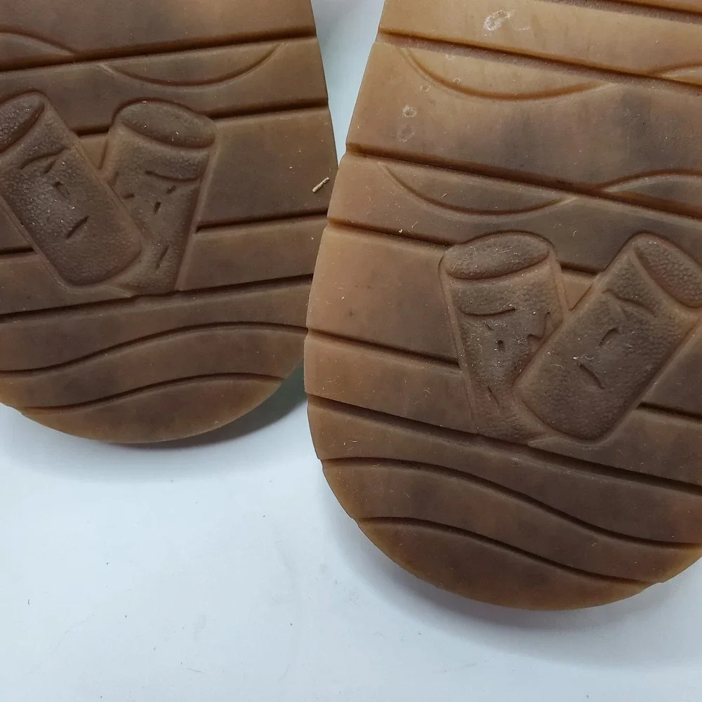 Korks Open Toe Double‎ Strap Slide Sandals Black Womens Size 6M Fast Shipping